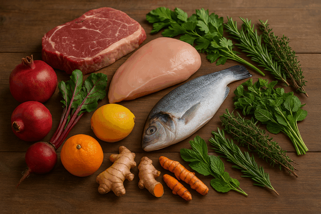 productos vegetales y animales naturales